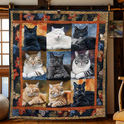 Warm Slumbers Cats WN1508088CL Quilt