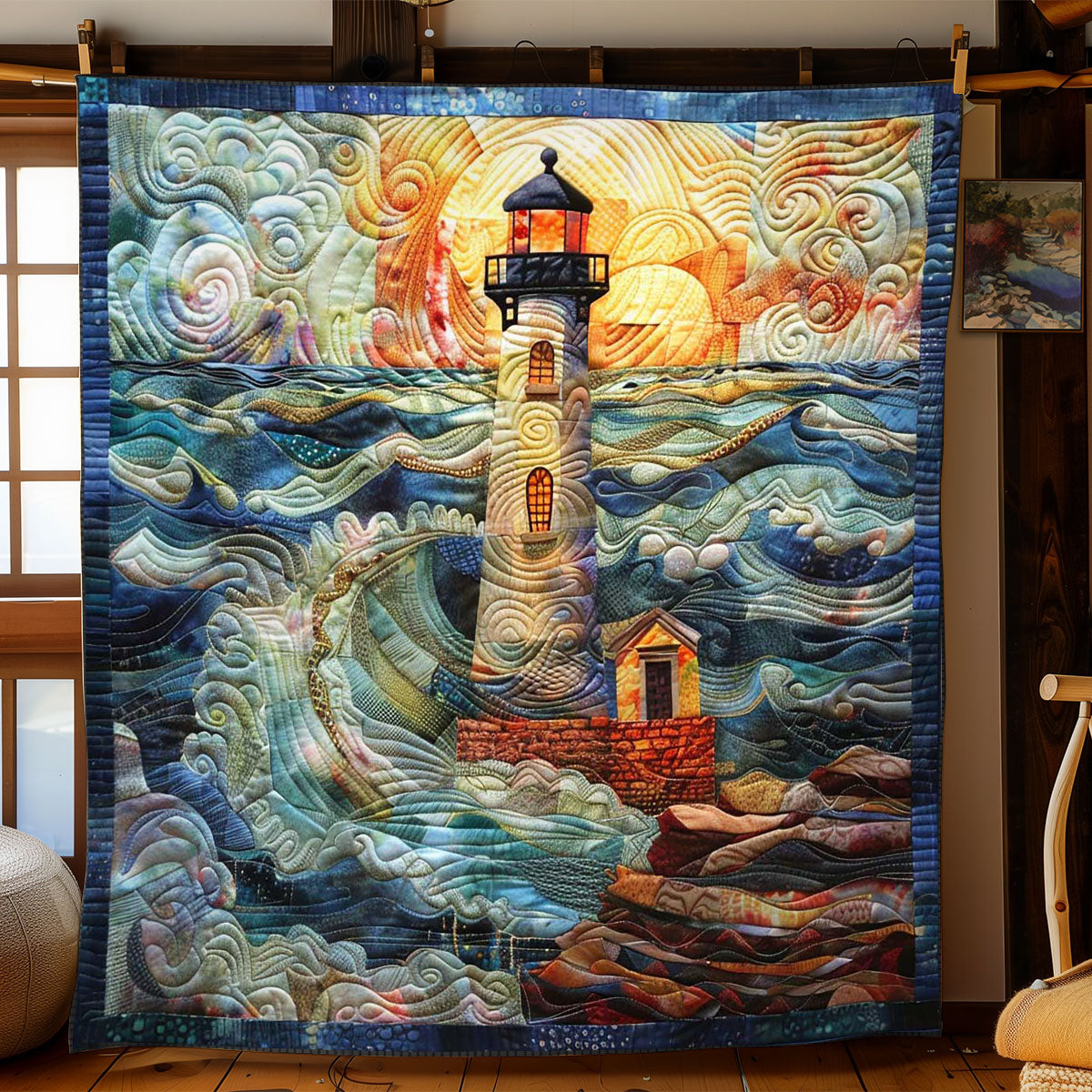 Waves and Beacon WN1008058CL Quilt