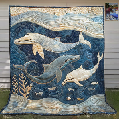 Whale Family SR1408002CL Quilt