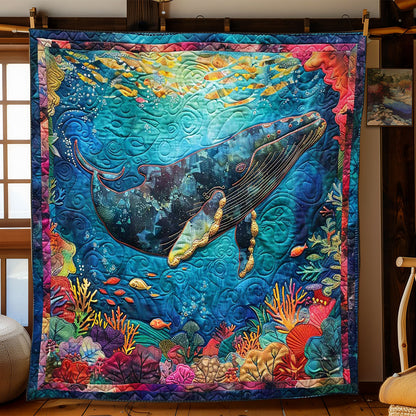 Whales' Celestial Waters WN1408023CL Quilt