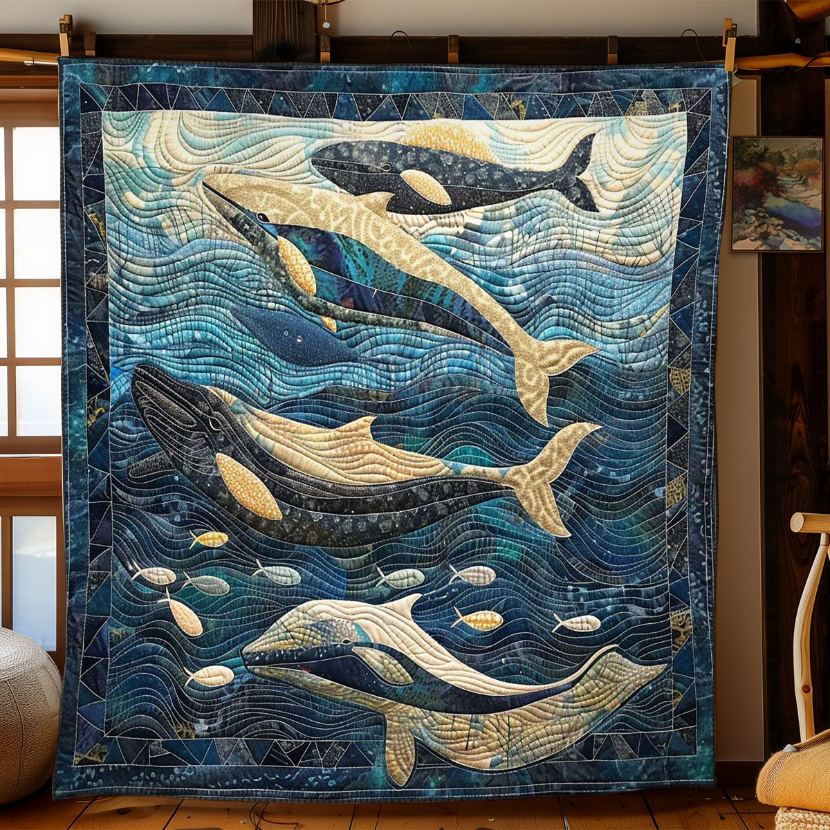 Whales' Enclave WN1408012CL Quilt