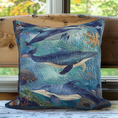 Whales' Horizon Quest WN1408008CL Quilt Pillow Case