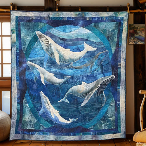 Whales' Tides WN1408010CL Quilt