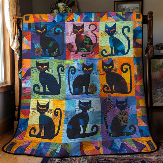 Whimsical Cat WM0909026CL Quilt