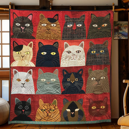 Whimsical Cat WN0909083CL Quilt