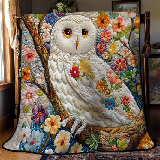 White Srping Owl WM2308063CL Quilt