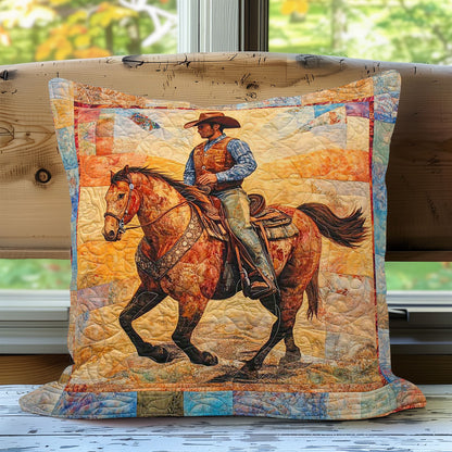 Wild Horse Cowboy WN0108008CL Quilt Pillow Case