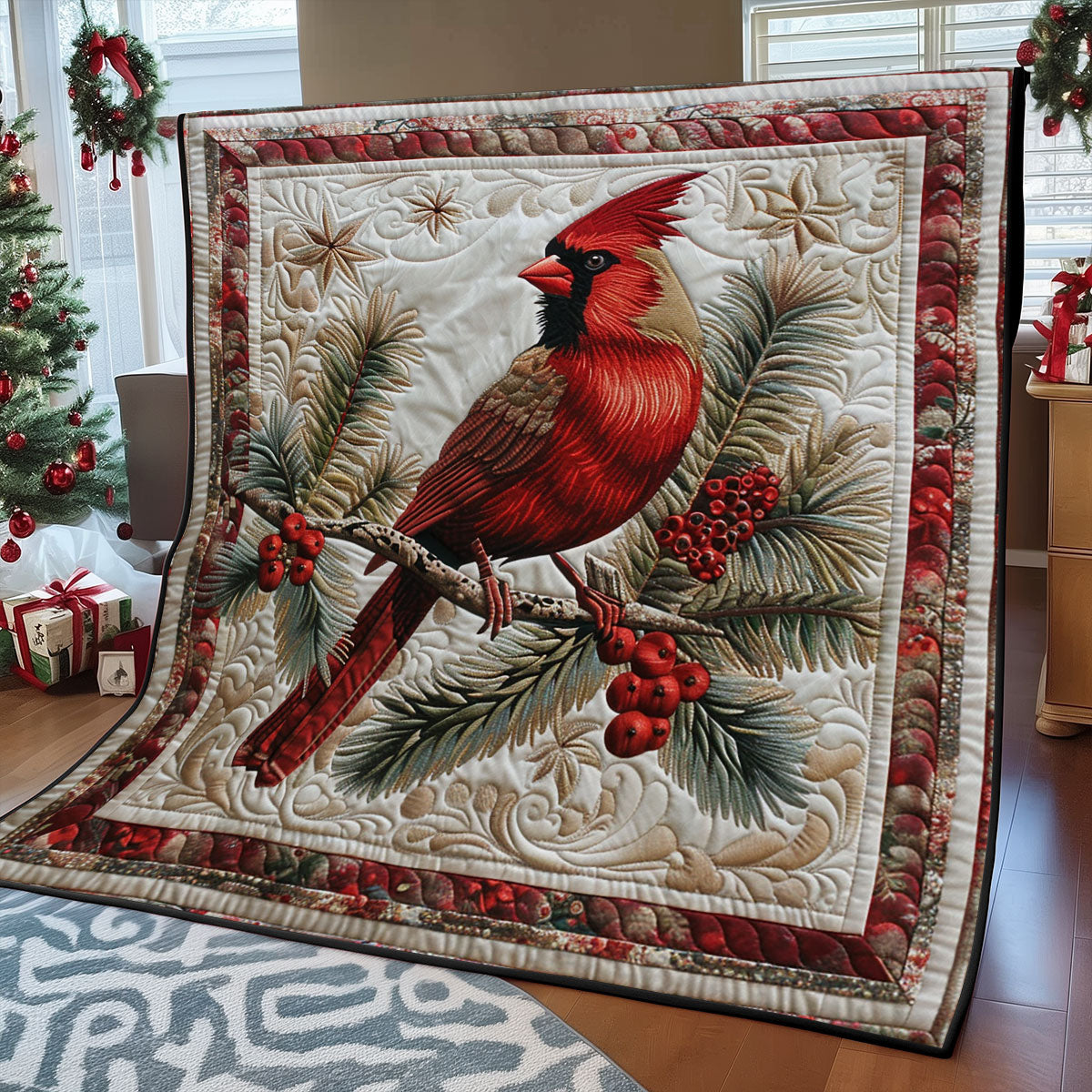 Winter Cardinal SR1408013CL Quilt