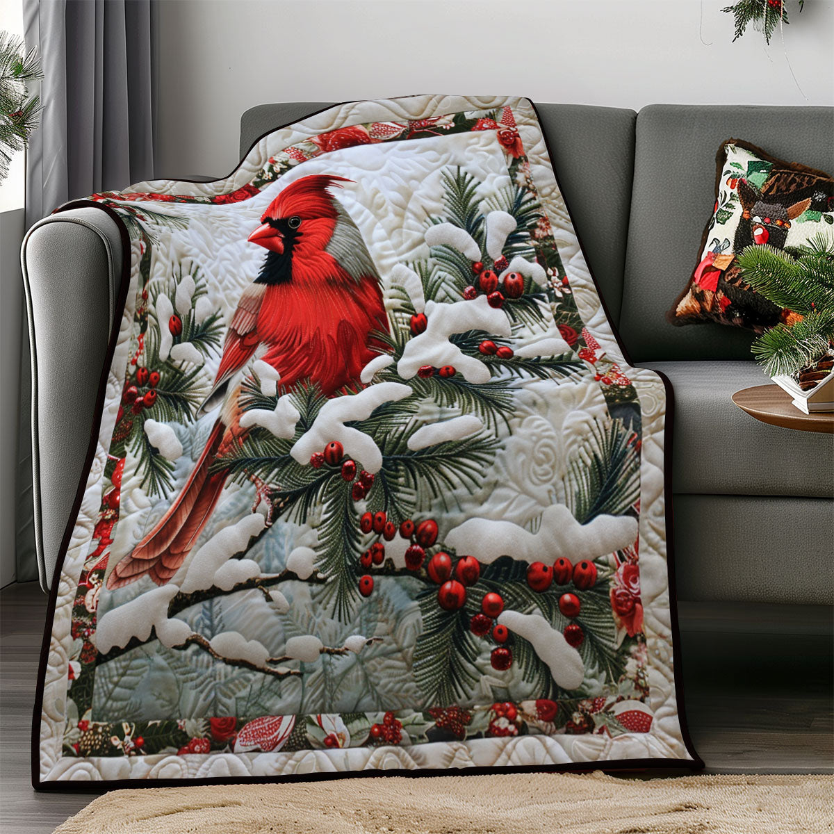 Winter Cardinal SR1908047CL Quilt