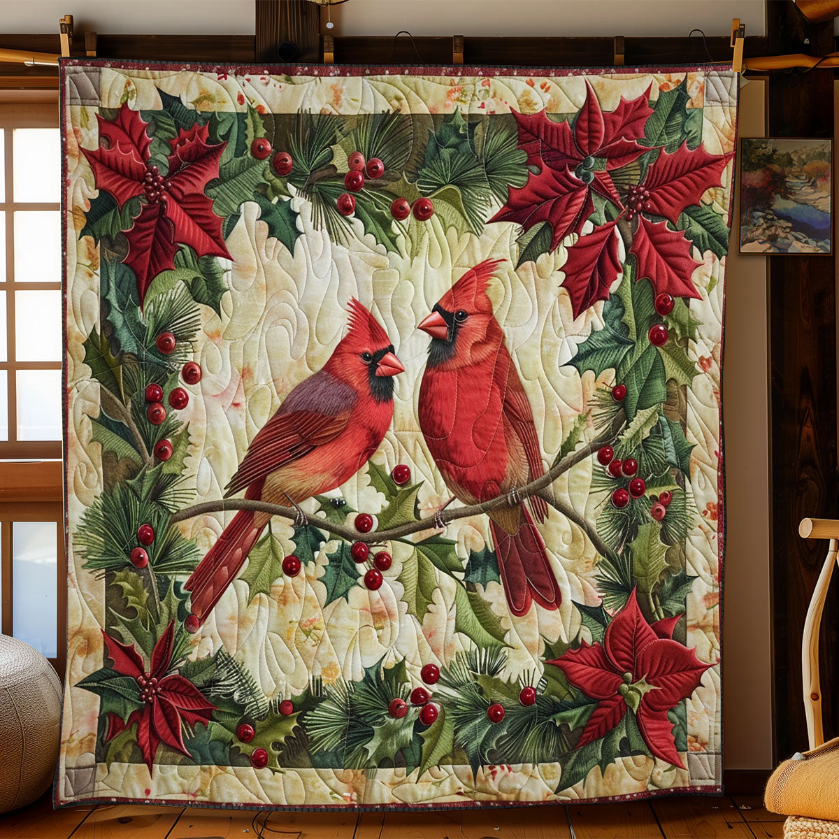 Winter Cardinals WN2208059CL Quilt