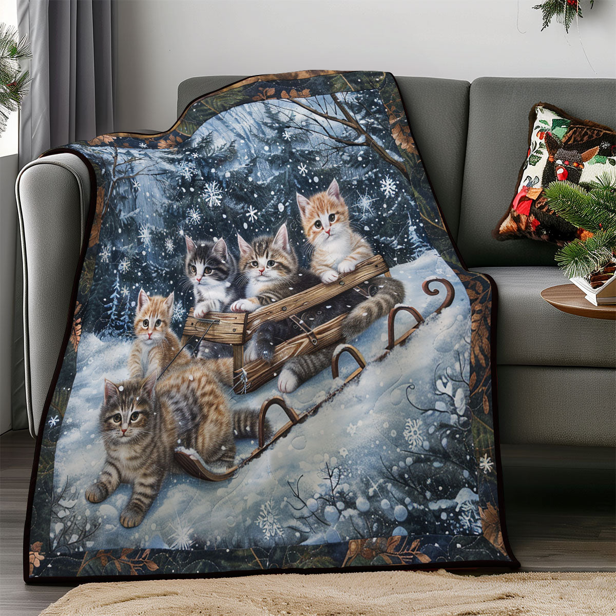 Winter Cat SR1908037CL Quilt