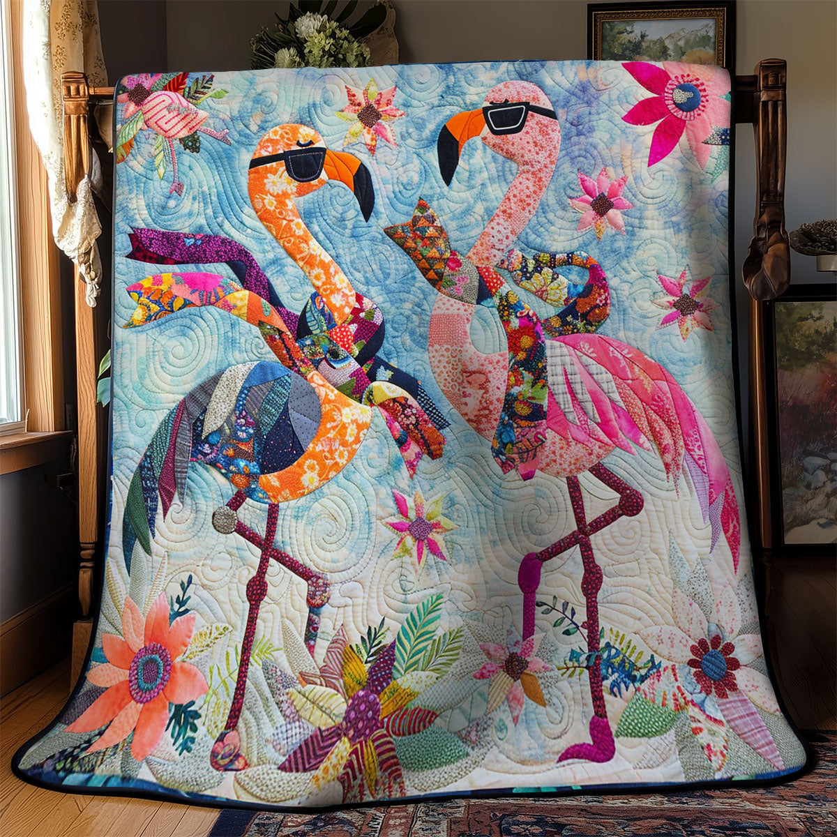 Winter Flamingo WM2808078CL Quilt