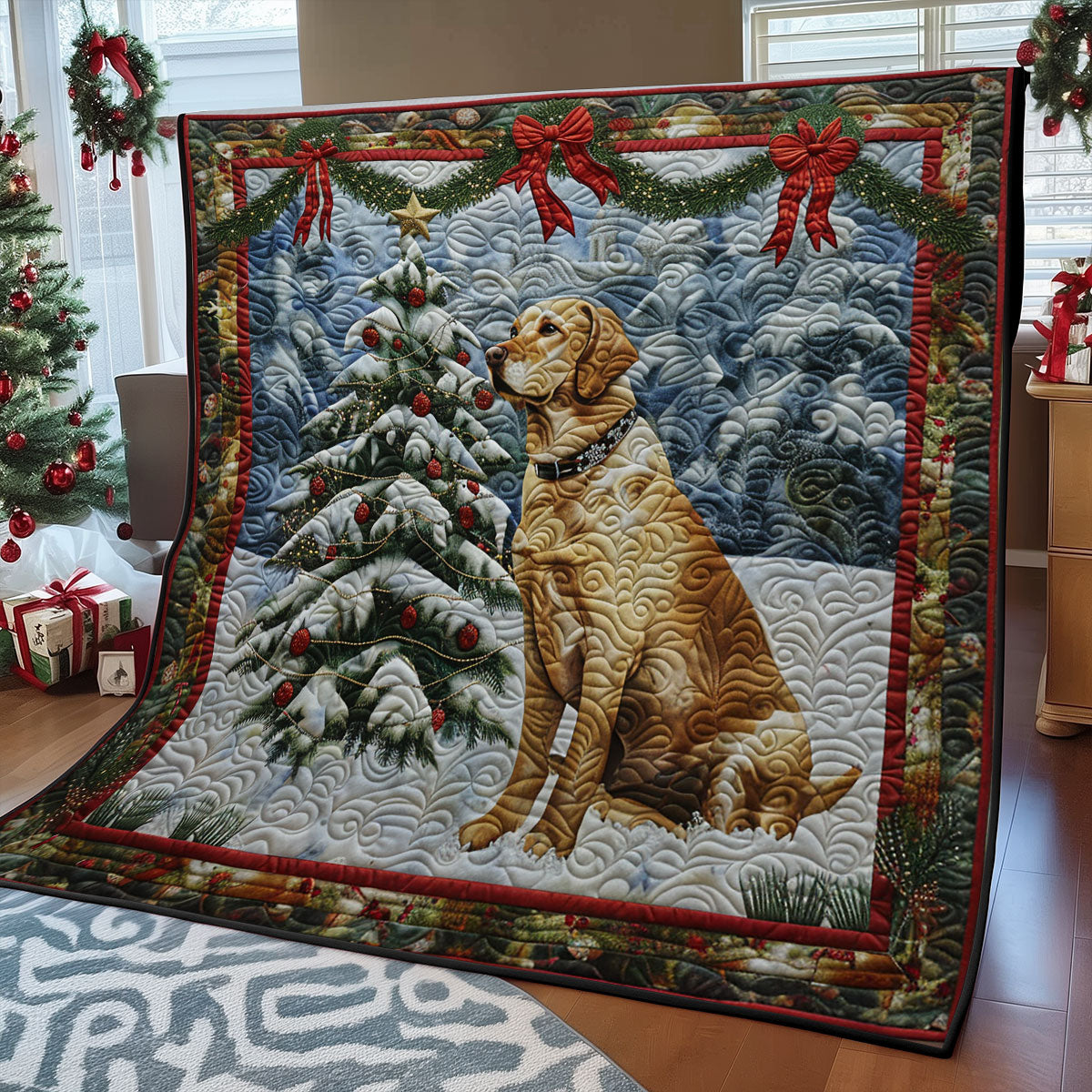 Winter Labrador SR1408010CL Quilt