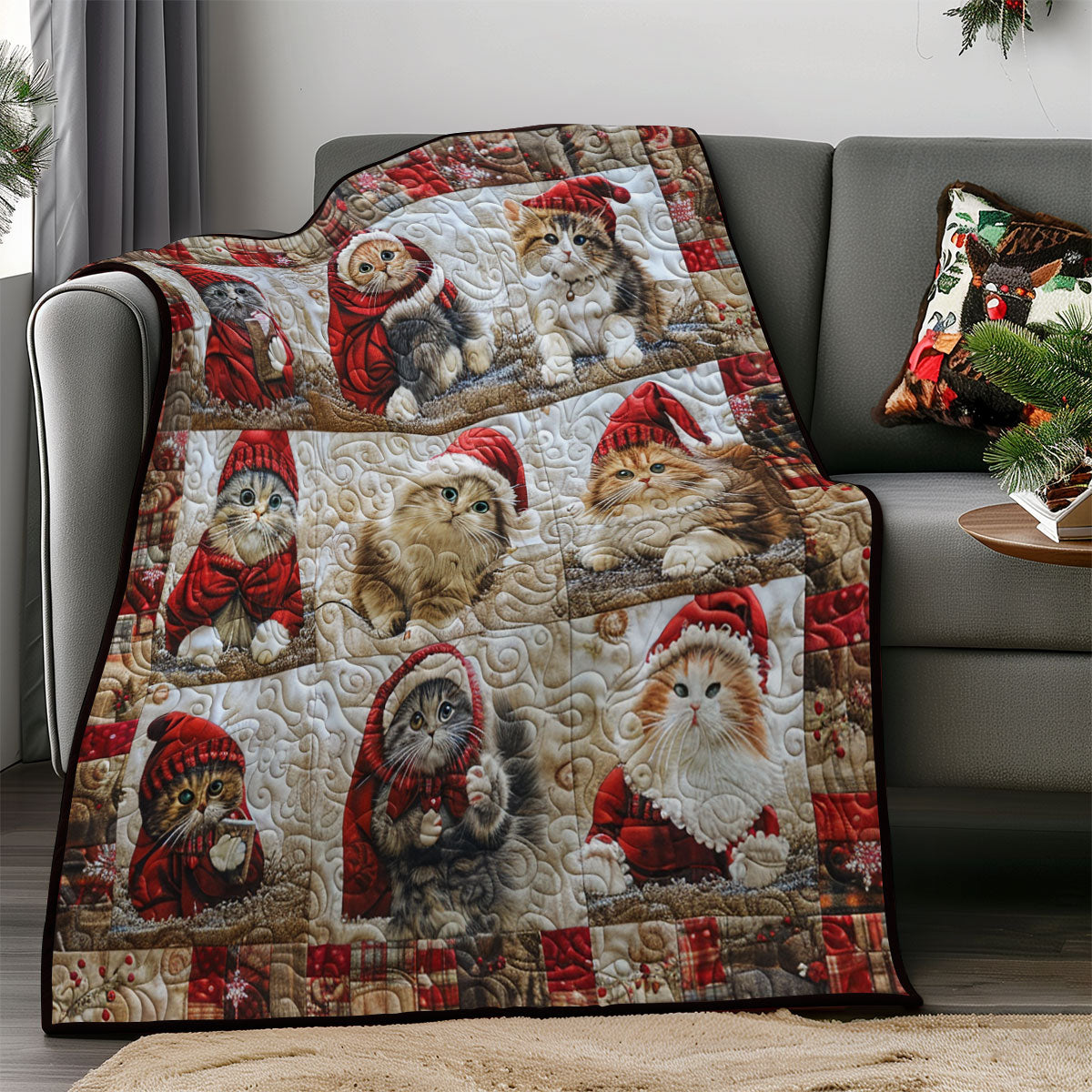 Winter Persian Cat SR2108045CL Quilt