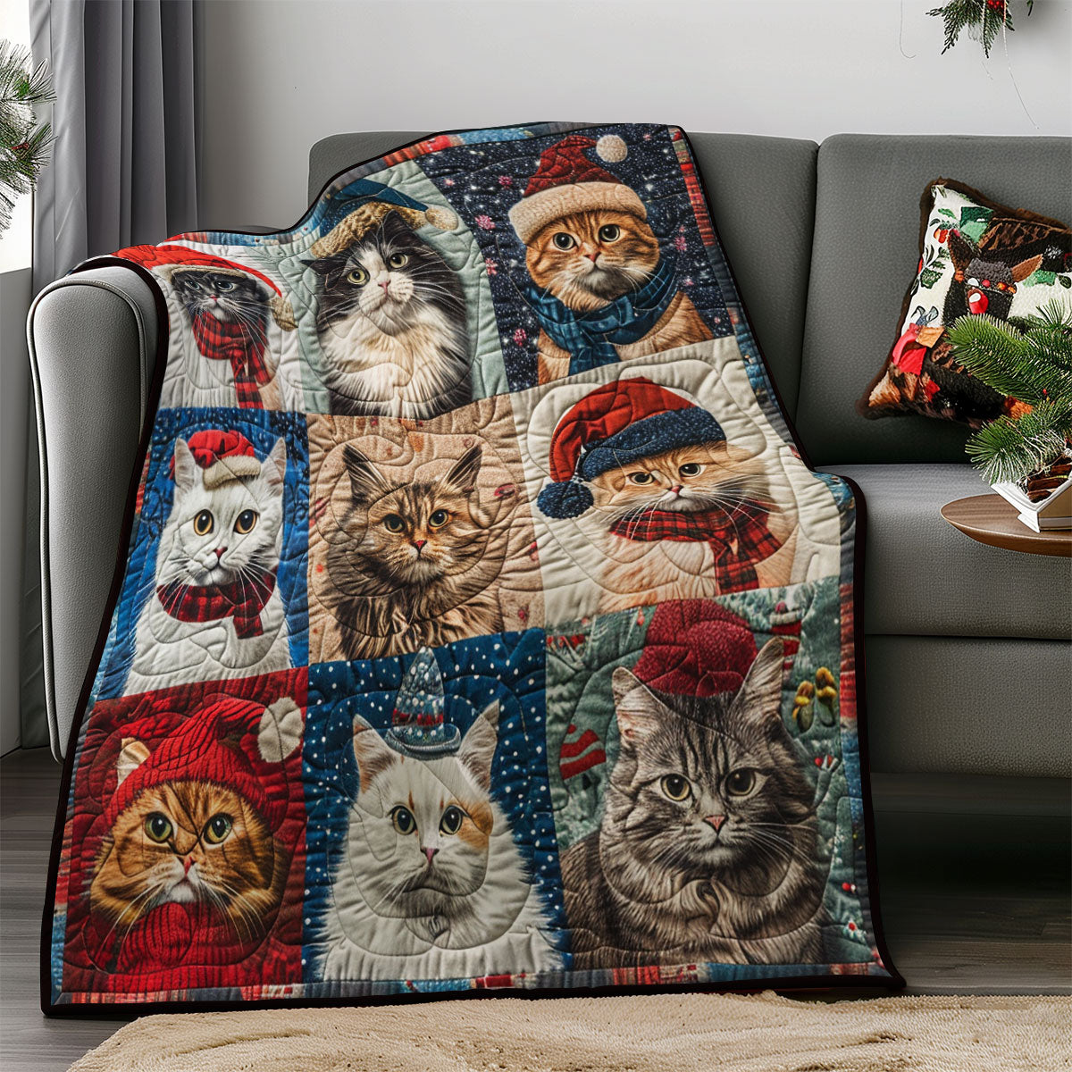 Winter Royal Cat SR1908053CL Quilt