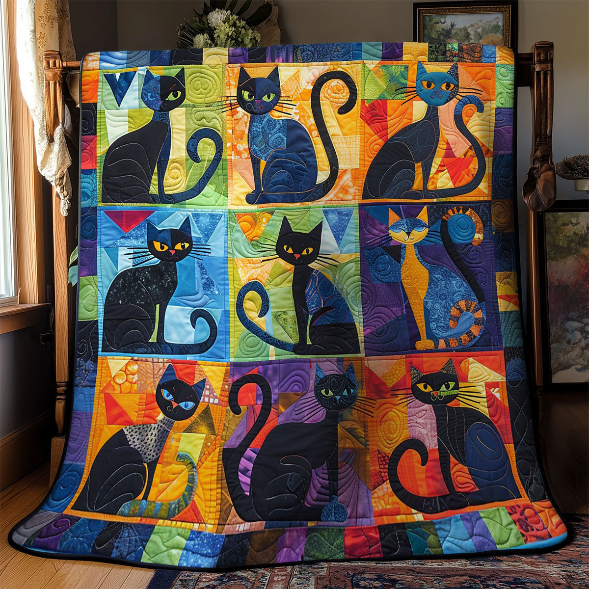 Witch Cat WM1908006CL Quilt