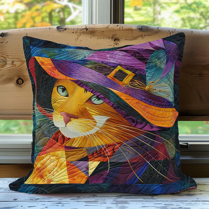 Witch Hat Cat WN3007098CL Quilt Pillow Case