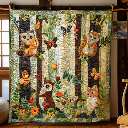 Woodland Creatures Gathering WN2408021CL Quilt