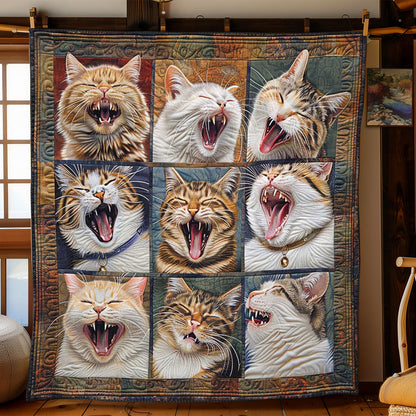 Yawning Cat Haven WN1408111CL Quilt