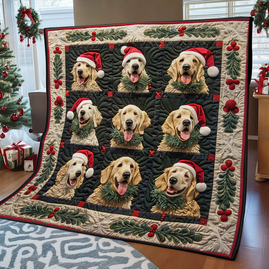 Loveable Golden Retrievers SR1408028CL Quilt