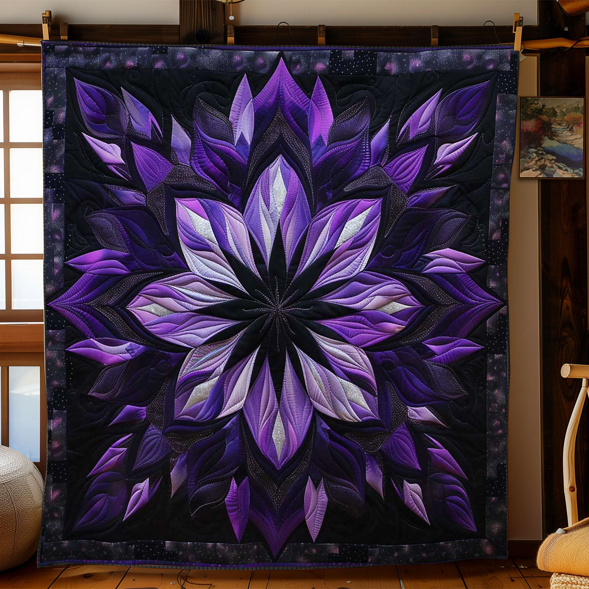 Flower Purple WN1408060CL Quilt