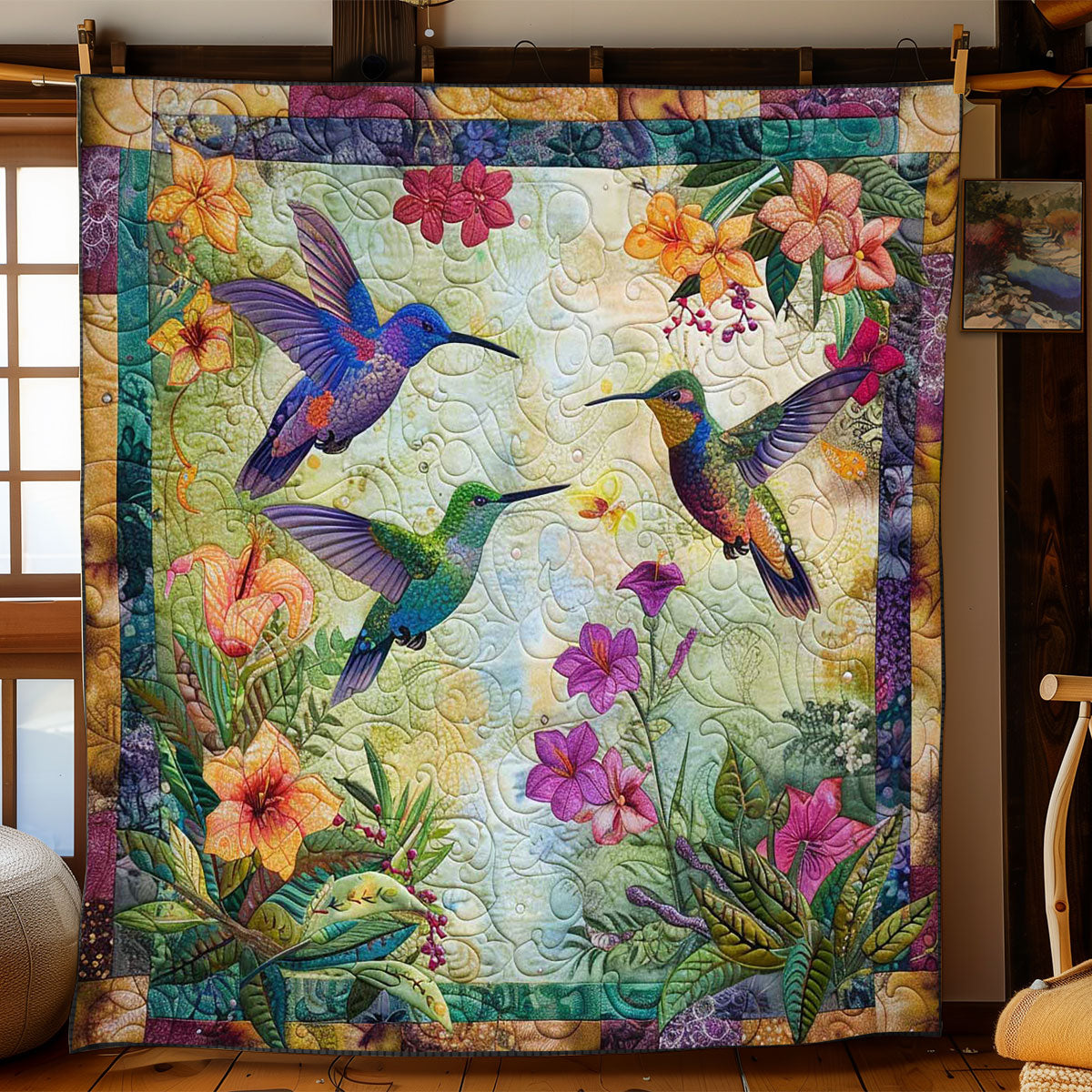Hummingbird Harmony WN1408084CL Quilt