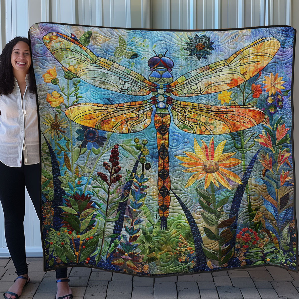 Blue Dragonfly WM2507001CL Quilt
