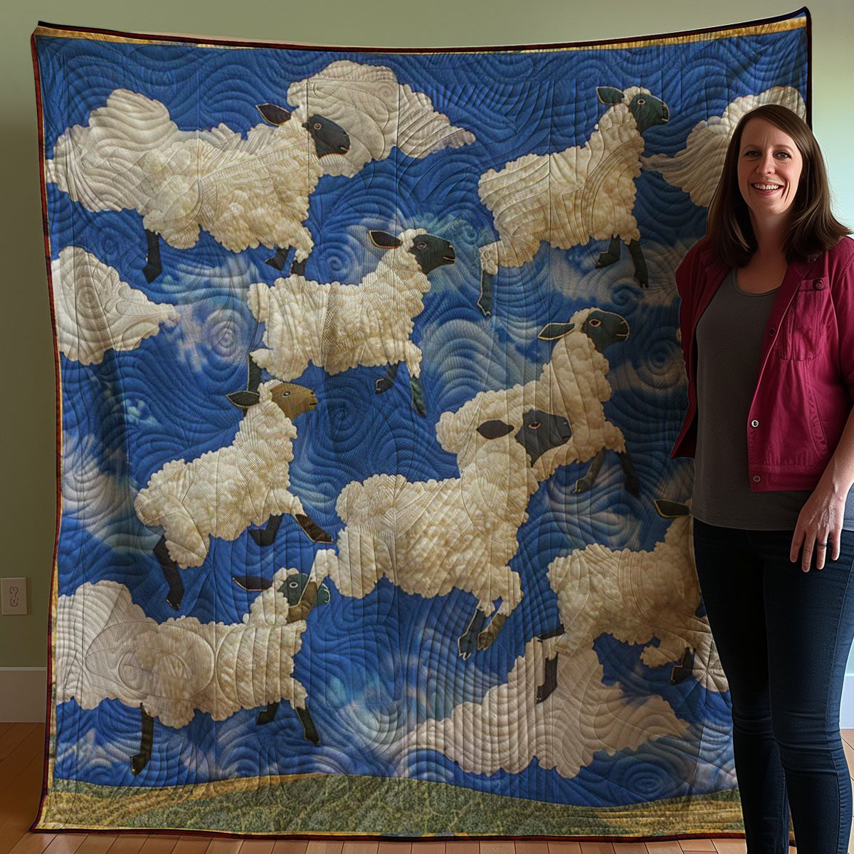 Cloudy Sheeps WM2707001CL Quilt