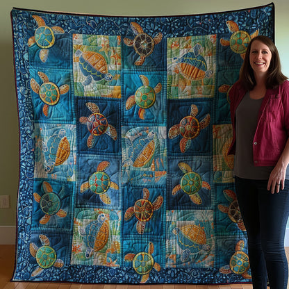 Deap Sea Turtles WM2607001CL Quilt