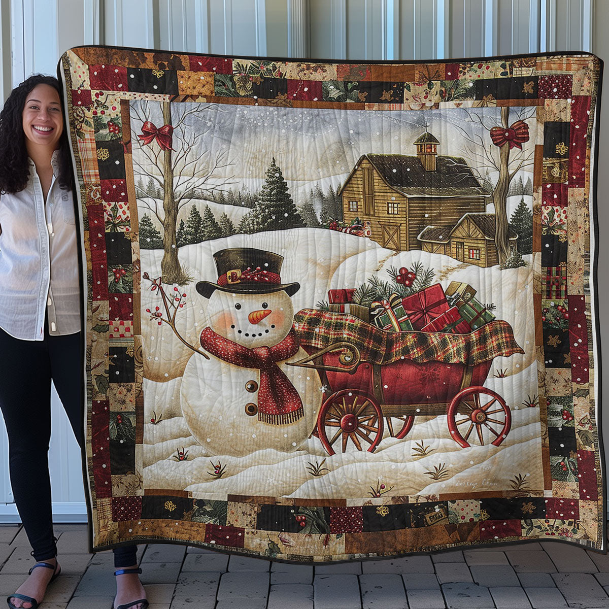 Snowman WM2407001CL Quilt