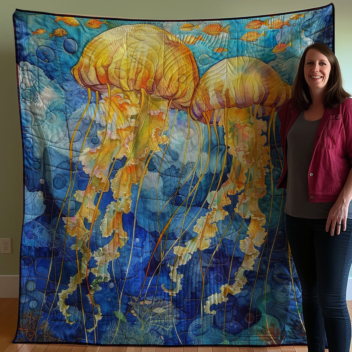 Sun Jellyfish WM2607001CL Quilt