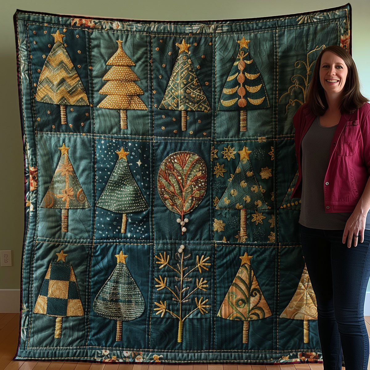 Type Of Noel Tree WM2607001CL Quilt