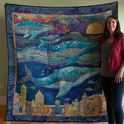 Whales In Sky WM2707002CL Quilt