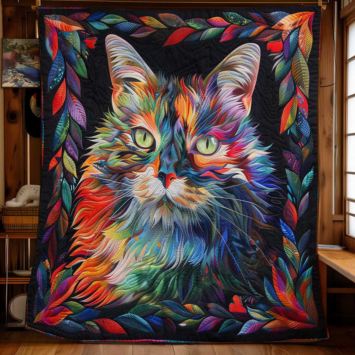 Abstract Cat Dreams WN2808046CL Quilt