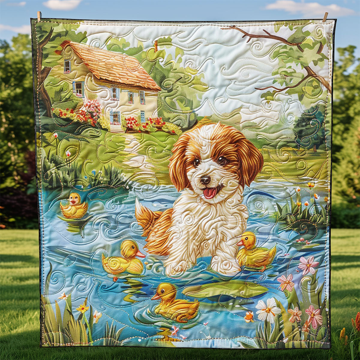 Adorable Dogs WM3008012CL Quilt