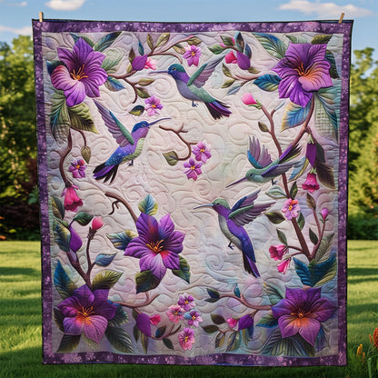 Art Morning Garden Hummingbirds WM0509029CL Quilt