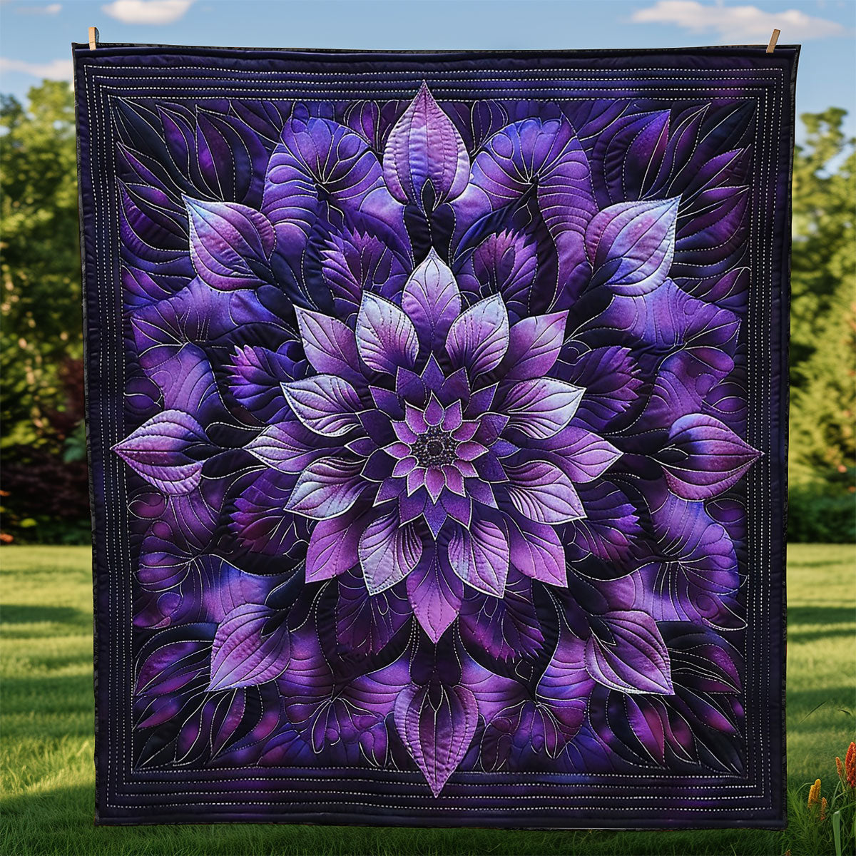 Artistic Imaginal Flower WM0509019CL Quilt