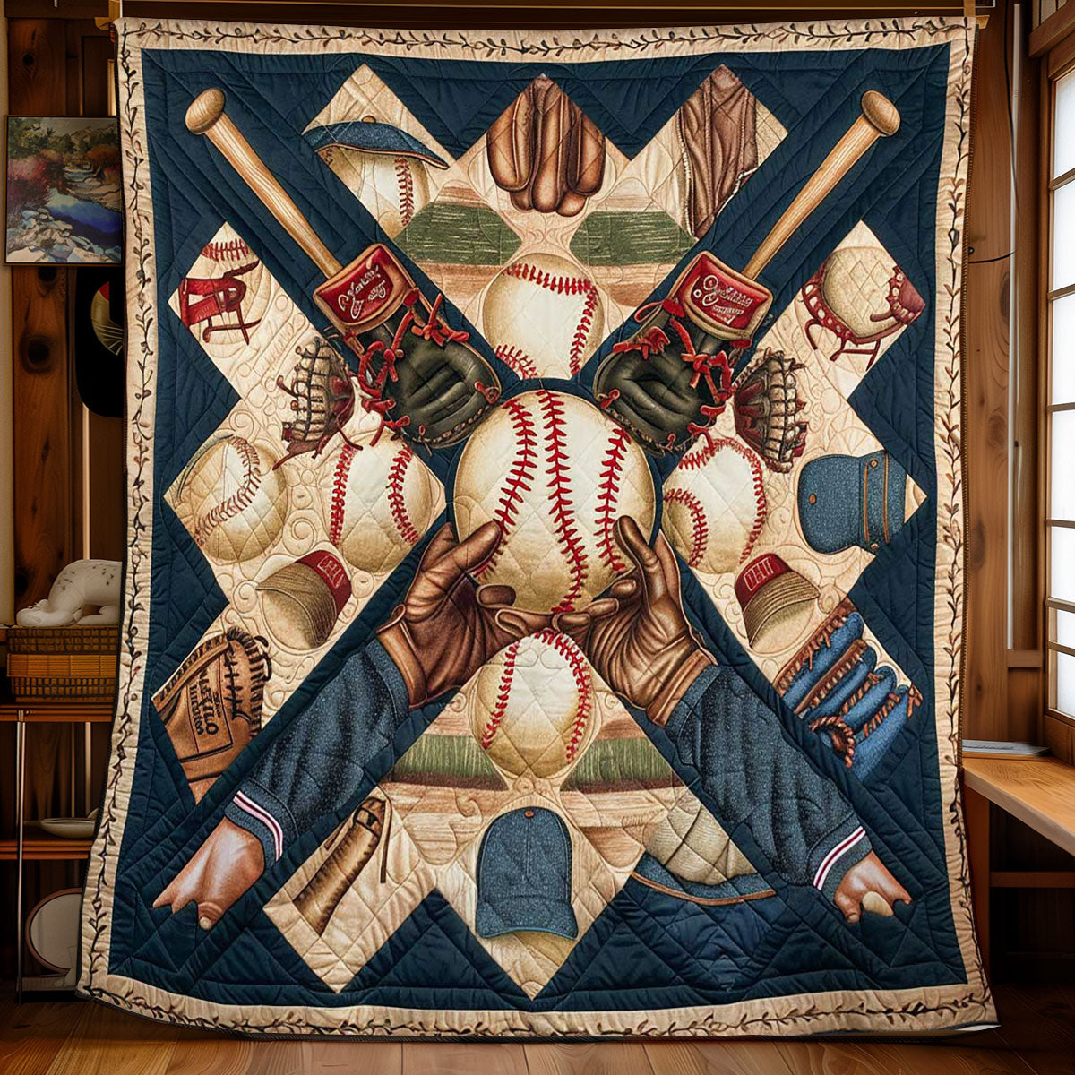 Baseball Legends Unite WN2608028CL Quilt