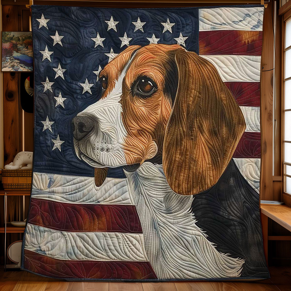 Beagle's American Pride WN2608077CL Quilt