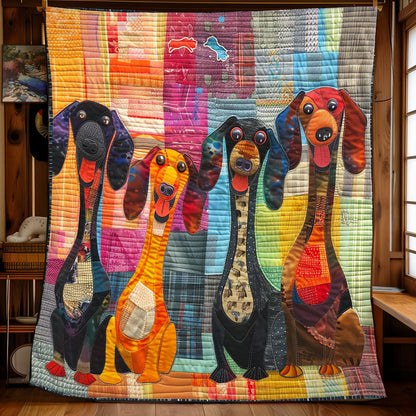 Beaming Dachshund WN2208064CL Quilt