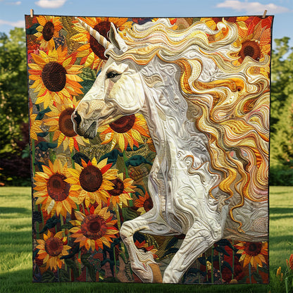 Beautiful White Horse WM0909002CL Quilt