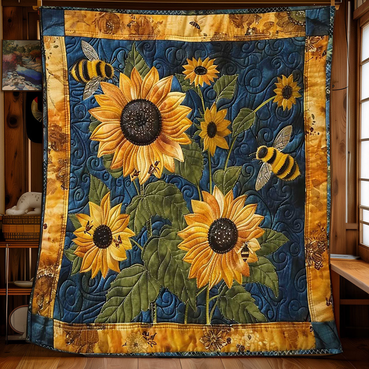 Bee Buzzing Garden WN2108110CL Quilt