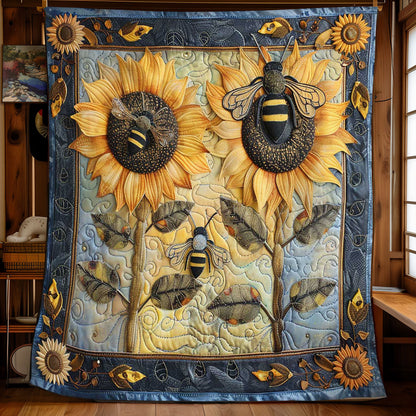 Bee Pollination Paradise WN2108112CL Quilt