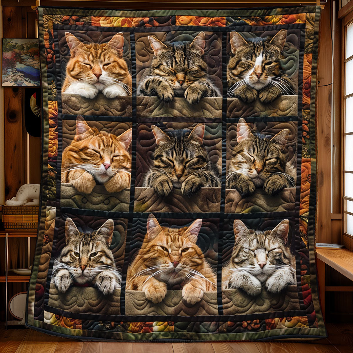 Blissful Cats WN2208021CL Quilt