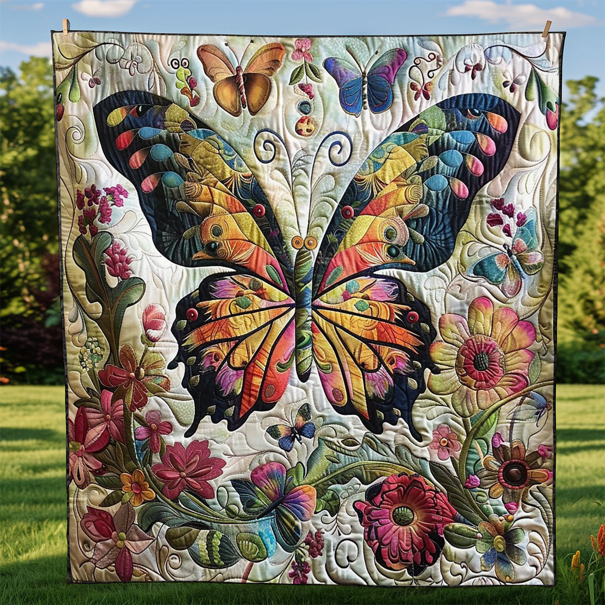 Butterfies WM2308087CL Quilt