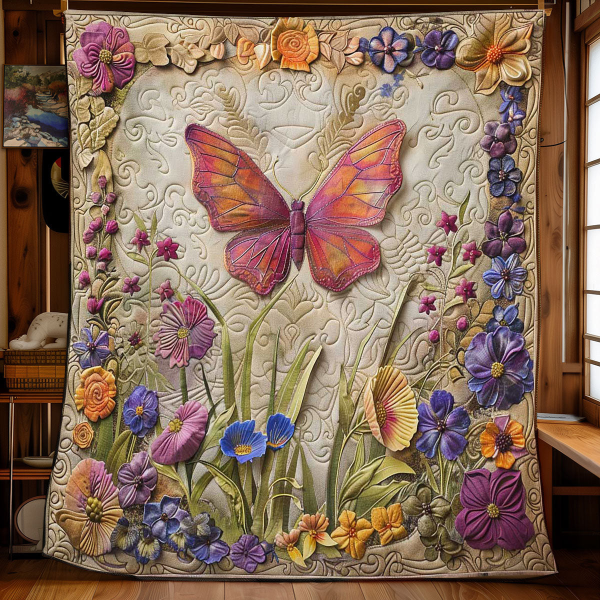 Butterfly Charm WN2108167CL Quilt