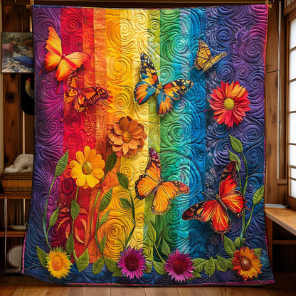 Butterfly Floral Retreat WN2608074CL Quilt