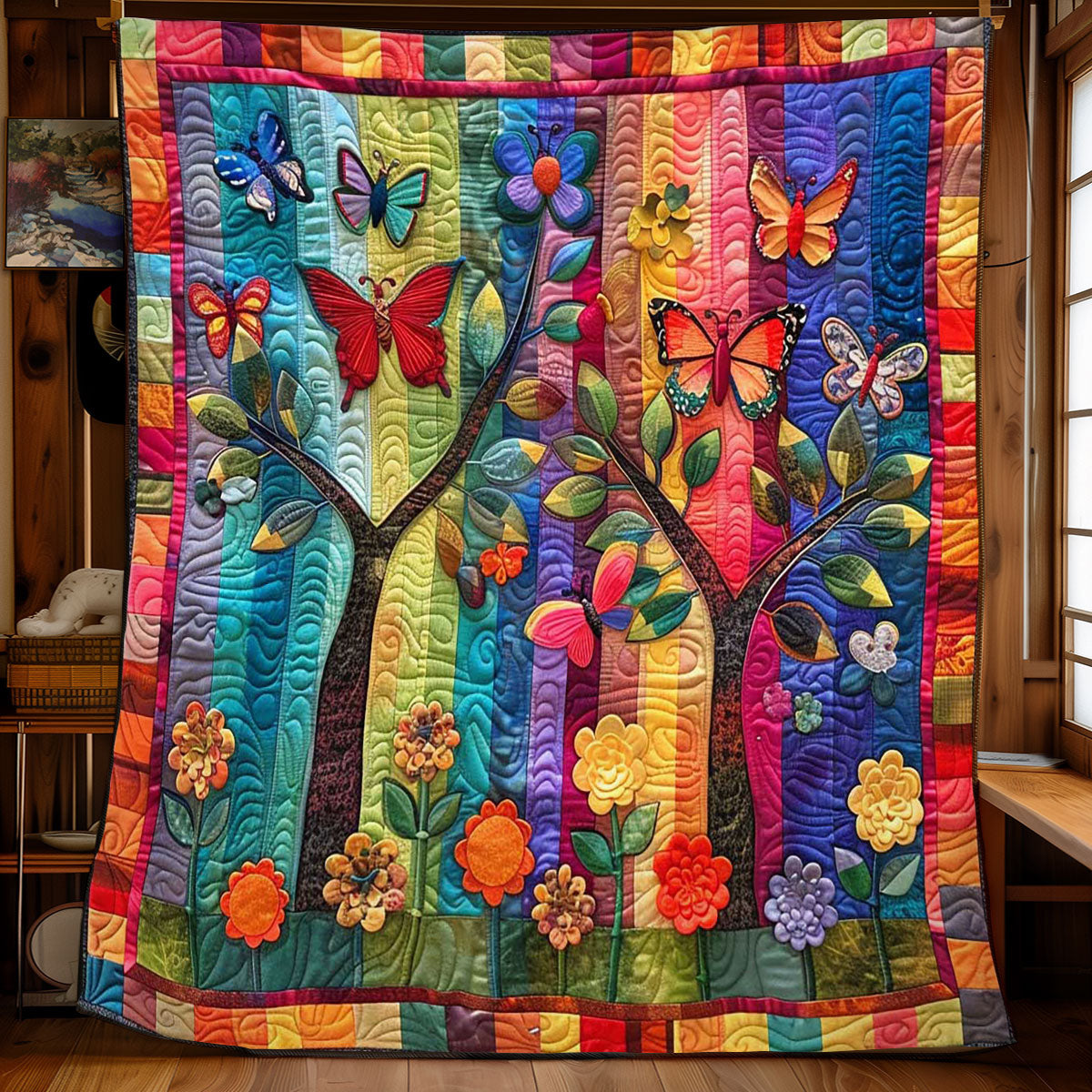 Butterfly Garden Harmony WN2608060CL Quilt