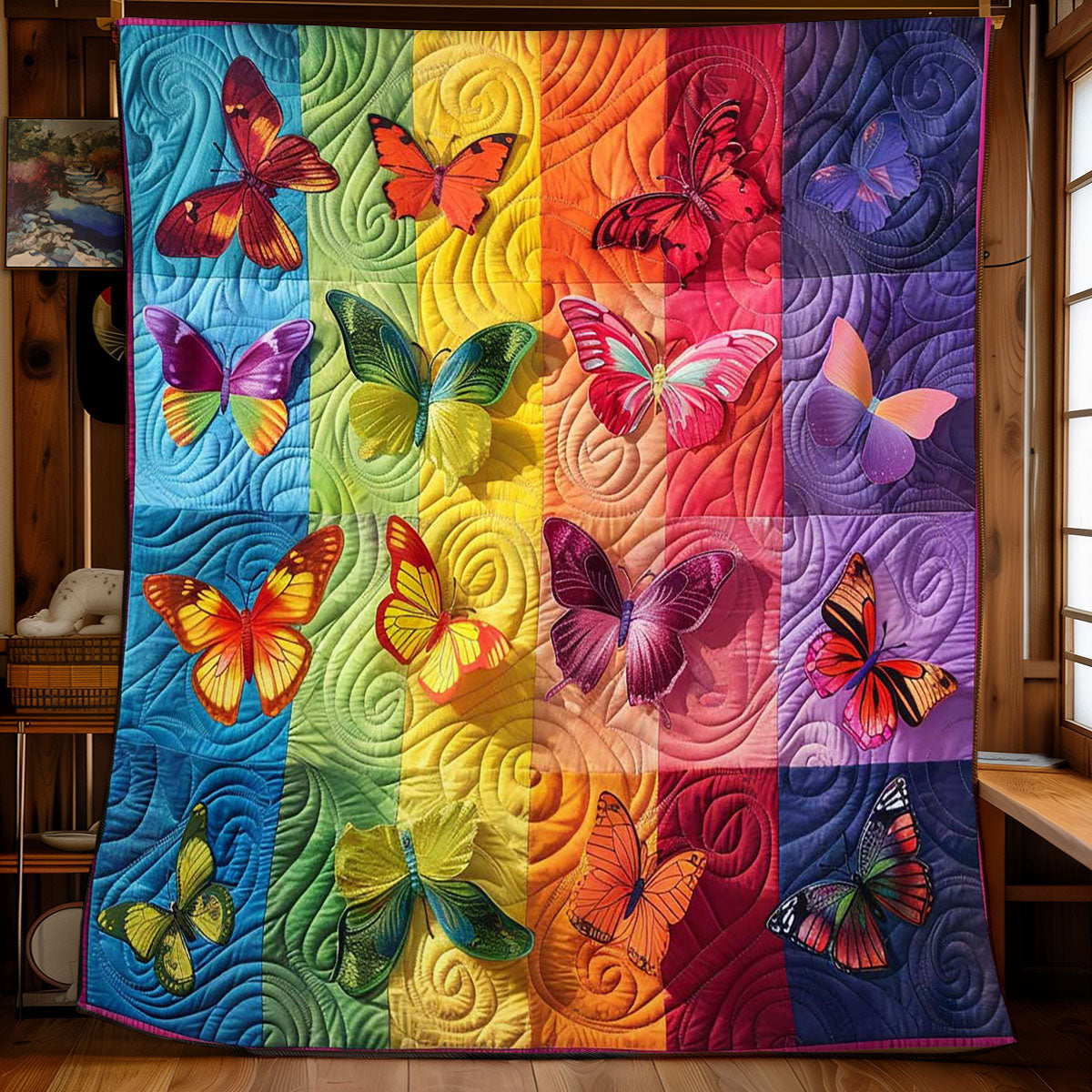 Butterfly Oasis WN2608004CL Quilt