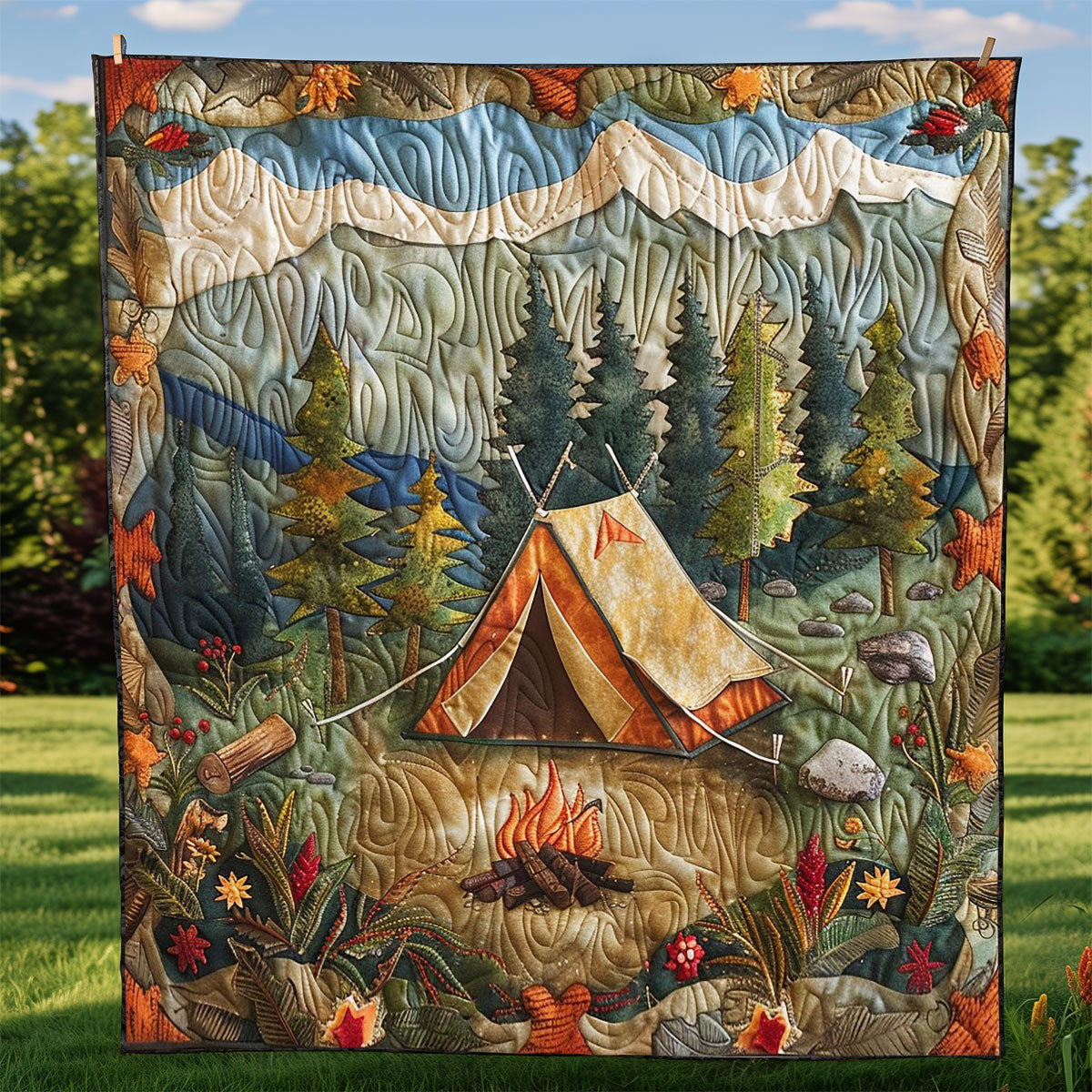 Camping Fire WM2308010CL Quilt